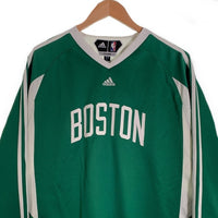adidas アディダス Boston Celtics ボストン・セルティックス Patch Practice Shirt 長袖 Tシャツ ロンT グリーン ホワイト Size L 福生店