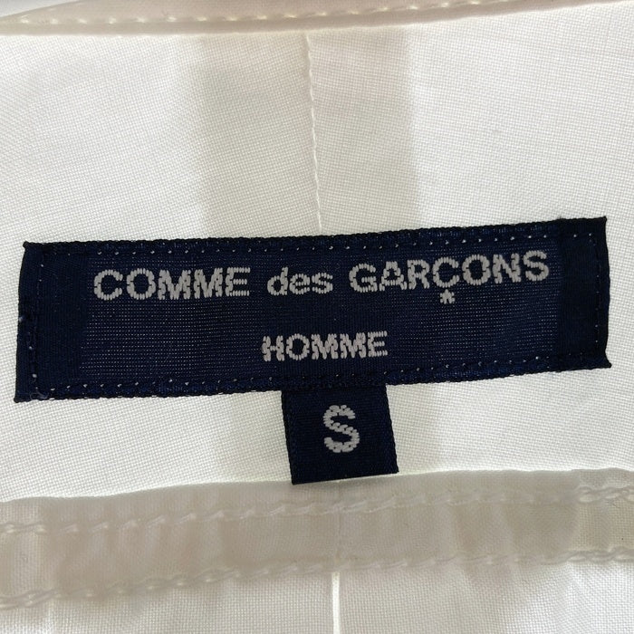 COMME des GARCONS HOMME コムデギャルソンオム AD2014 HN-B009 チェックパッチワーク 長袖シャツ ホワイト sizeS 瑞穂店