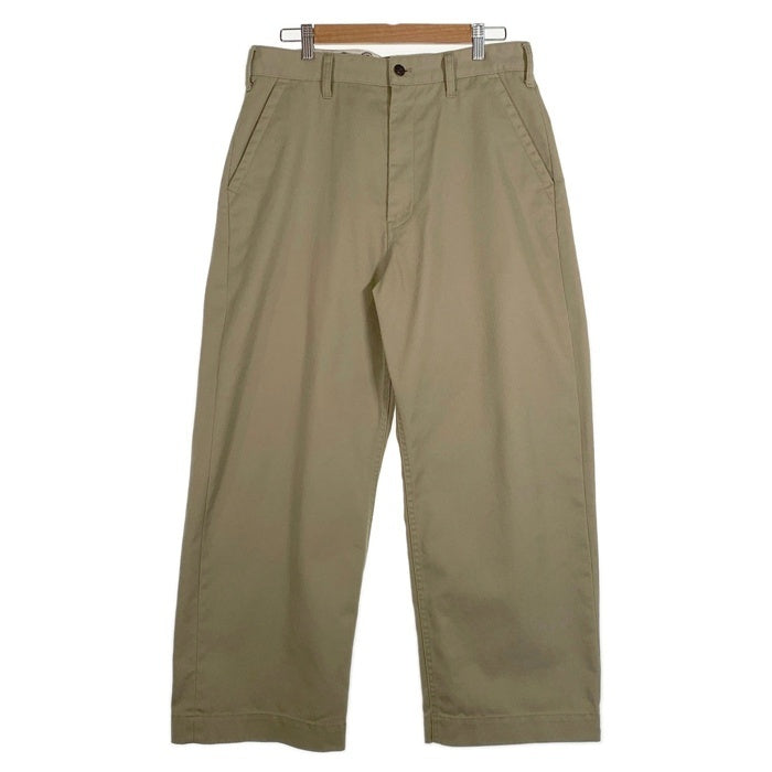 Dickies ディッキーズ ナノユニバース別注 バックルバック チノワイドワークパンツ ベージュ 231M40NU01 Size M 福生店