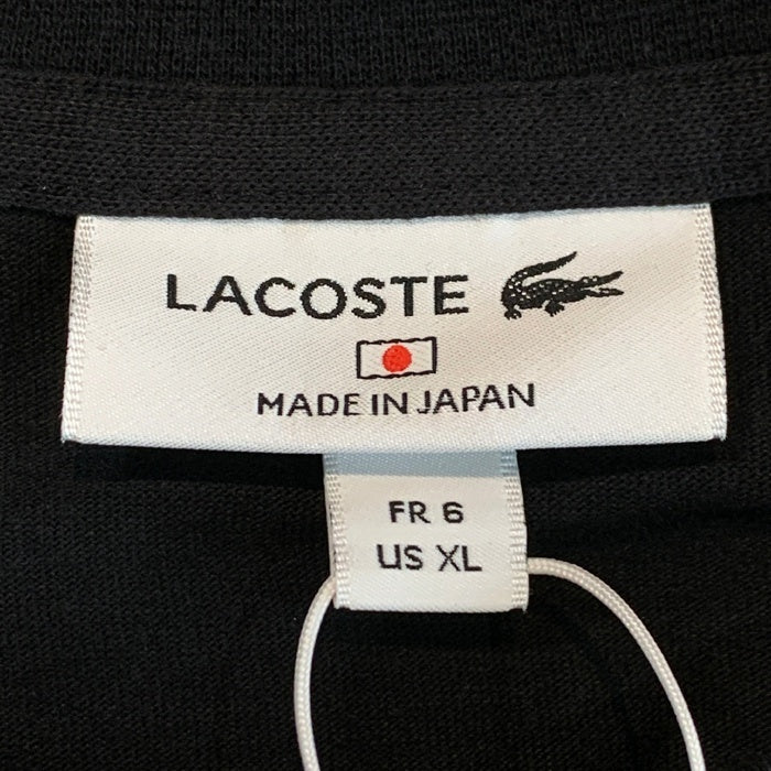 LACOSTE ラコステ 24SS ONE PIECE ワンピース ワニロゴ Tシャツ ブラック Size 6 (XL) 福生店