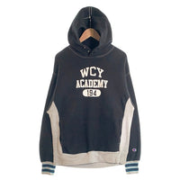 Champion チャンピオン monkey time モンキータイム REVERSE WEAVE リバースウィーブ WCY ACADEMY PULLOVER HOOD プルオーバー フーディー パーカー ブラック グレー C8-U110 Size M 福生店