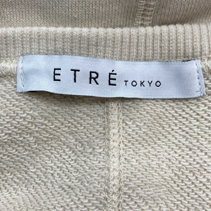 ETRE TOKYO エトレトウキョウ スリットスリーブ2ピーススウェット アイボリー Size F 瑞穂店