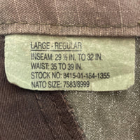 U.S. ARMY USA製 TROUSERS COMBAT カーゴパンツ カーキ sizeL※裾ドローコード変更 瑞穂店