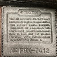 COACH コーチ 7412 ナイロンキャンバス×レザー ワンショルダーバッグ 肩掛け ブラック 瑞穂店