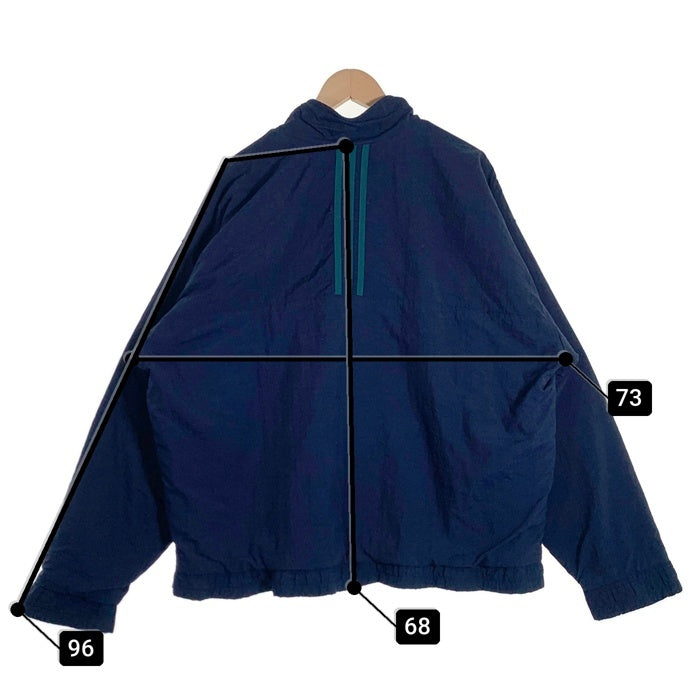90`s Adidas アディダス ジップアップ ナイロン ジャケット ネイビー Size nL 福生店