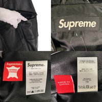 SUPREME シュプリーム 18AW Leather Anorak Jacket レザーアノラック ジャケット 羊革 ブラック Size L 福生店