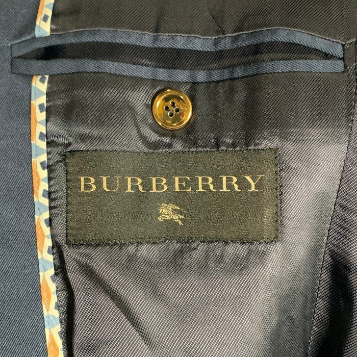 BURBERRY バーバリー コットン 1B テーラードジャケット 金ボタン ネイビー Size 44 福生店