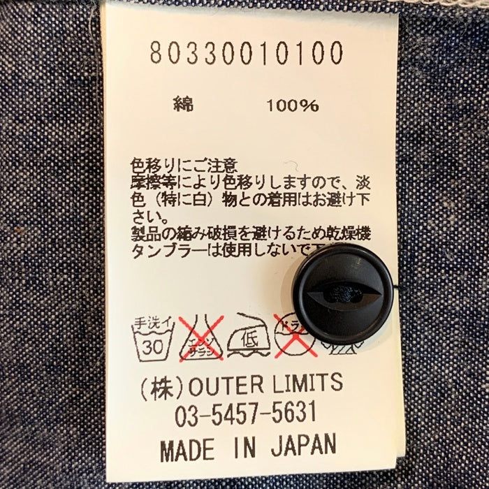 Nigel Cabourn ナイジェルケーボン MEDEICAL SHIRT メディカルシャツ インディゴ 80330010100 Size 46 福生店