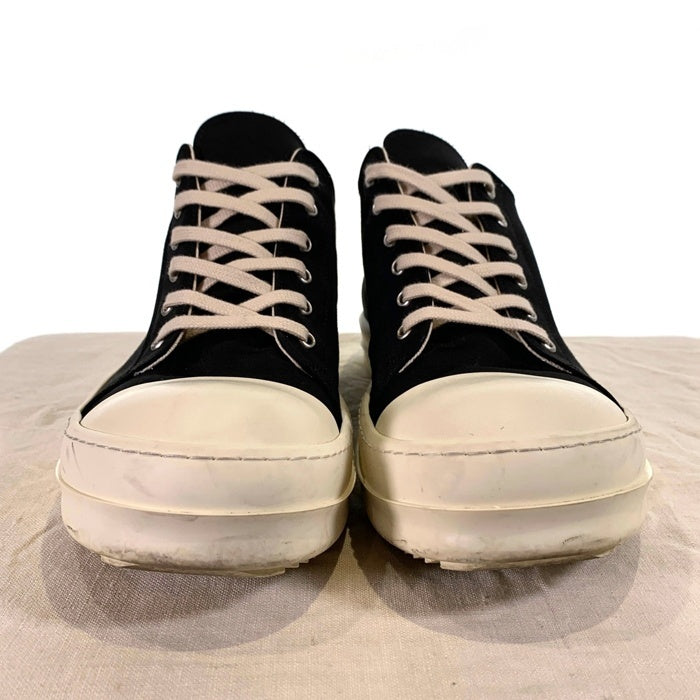 Rick Owens DRKSHDW リックオウエンス ダークシャドウ Ramones Low ラモーンズ ロー ローカットスニーカー ナイロン ブラック ホワイト 34341 Size EU43 (28cm相当) 福生店