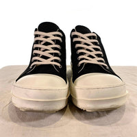 Rick Owens DRKSHDW リックオウエンス ダークシャドウ Ramones Low ラモーンズ ロー ローカットスニーカー ナイロン ブラック ホワイト 34341 Size EU43 (28cm相当) 福生店