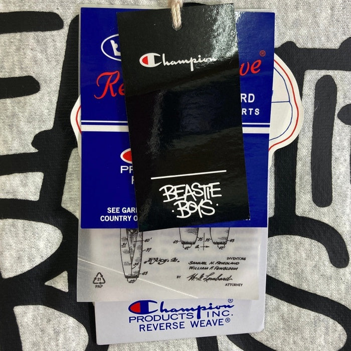 Champion チャンピオン Beastie Boys ビースティボーイズ リバースウィーブ クルーネックスウェットトレーナー 杢グレー 219287 Size2XL 瑞穂店