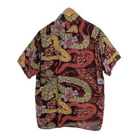 鞆帆布 柿渋染め アロハシャツ ブラウン Size L 福生店