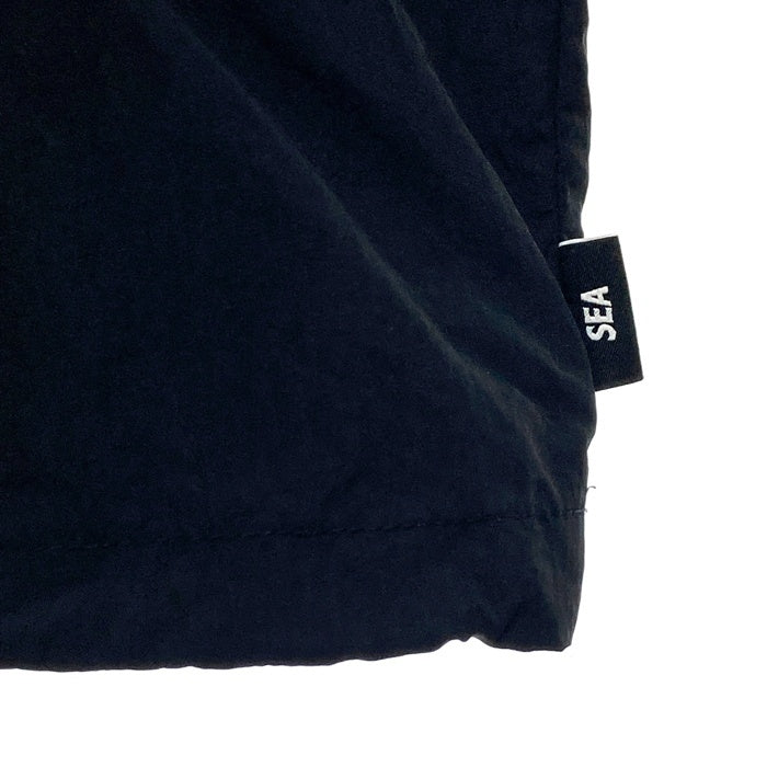 WIND AND SEA ウィンダンシー ナイロン ショートスリーブ プルオーバートップ ブラック WDS-O-SSD-24-Q4-TP-03 Size XL 瑞穂店