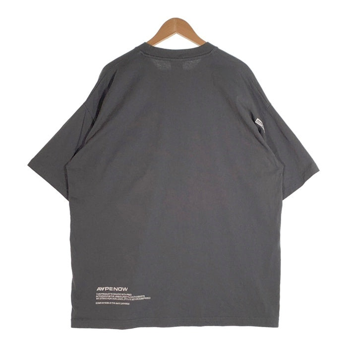 AAPE エーエイプ NOW TEE ラバーパッチ Tシャツ チャコールグレー AAPTEM1245XXK Size XXL 福生店