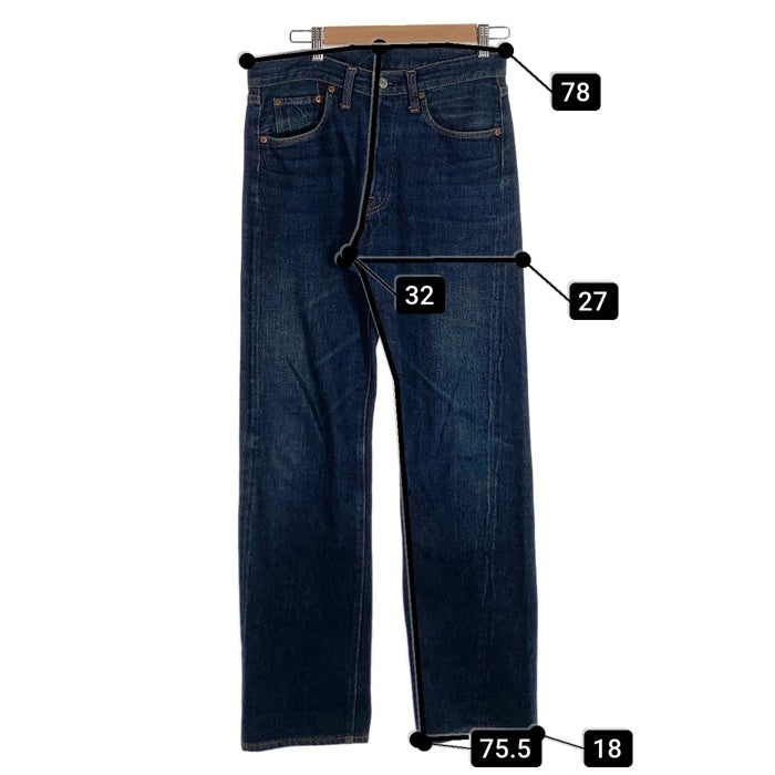 DENIME ドゥニーム 66タイプ テーパードデニムパンツ インディゴ 紙パッチ Size w80cm 福生店