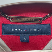 TOMMY HILFIGER トミーヒルフィガー スタジャン ウール×レザー レッド sizeS 瑞穂店