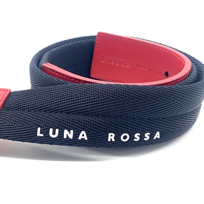 PRADA プラダ LUNA ROSSA ルナロッサ レザーナイロンベルト レッド ブラック LRC002 イタリア製 Size 34/85 福生店