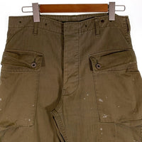 U.S. ARNY 米軍 TROUSER ARMY COMBAT UNIFORM M-44 モンキーパンツ オリーブ Size ウエスト 34 福生店