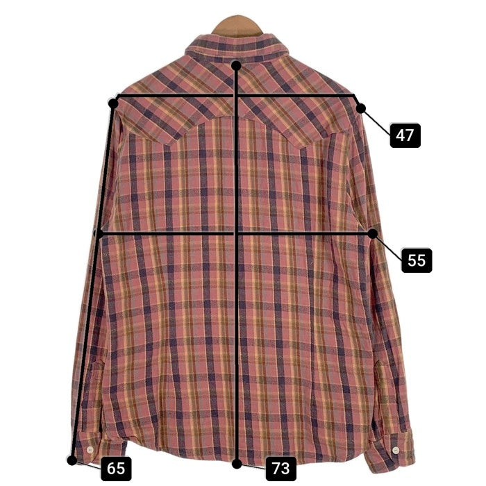 TMT ティーエムティー Heavy flannel Check Shirts ヘビーフランネルチェックシャツ レッド TSH-F2310 Size XL 福生店