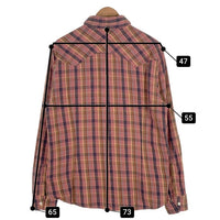 TMT ティーエムティー Heavy flannel Check Shirts ヘビーフランネルチェックシャツ レッド TSH-F2310 Size XL 福生店