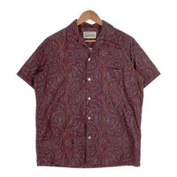 WACKO MARIA ワコマリア Paisley Shirt ペイズリー柄 半袖シャツ パープル Size M 福生店