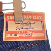 PAYDAY ペイデイ 30's SUPER PAY DAY VINTAGE PANTS デニムワークパンツ インディゴ PT17-PT-4 Size 40 福生店