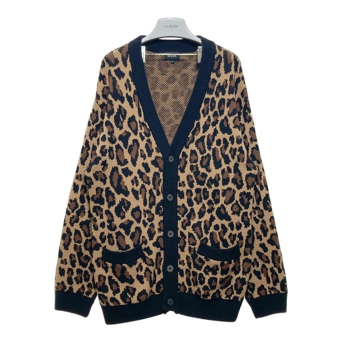 Beams ビームス レオパード柄 カーディガン ブラウン Size L 瑞穂店