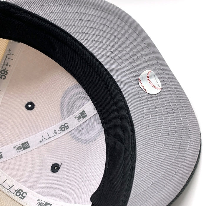 New Era ニューエラ Chicago Cubs シカゴカブス 59FIFTY ベースボールキャップ THE CAPS ベージュ チャコール Size 7 1/4 (57.7cm) 福生店