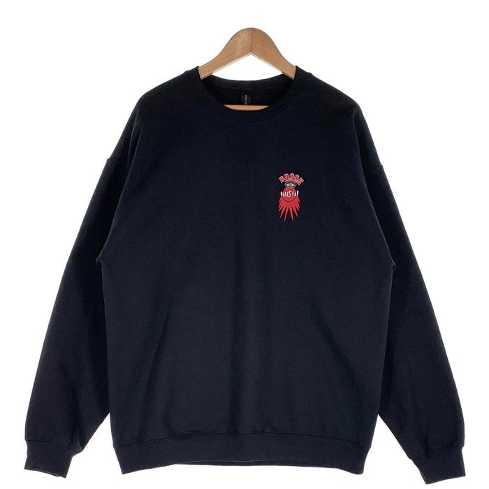 CHALLENGER チャレンジャー BROSH ブロッシュ HOSOI ホソイ プリント クルーネックスウェットトレーナー ブラック Size XL 福生店