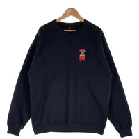 CHALLENGER チャレンジャー BROSH ブロッシュ HOSOI ホソイ プリント クルーネックスウェットトレーナー ブラック Size XL 福生店