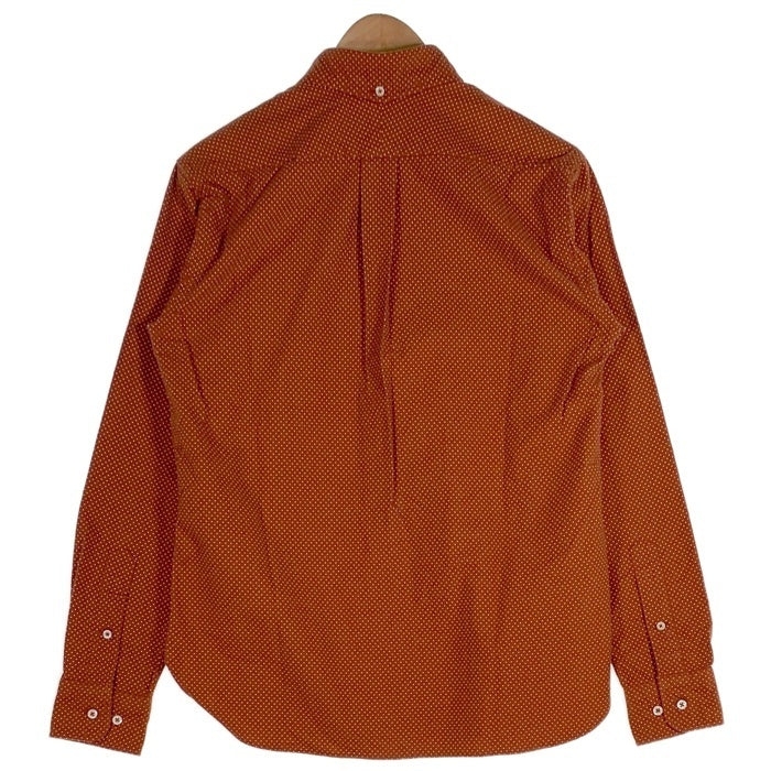 SUGAR CANE Light シュガーケーンライト ドット柄 フランネルボタンダウンシャツ 長袖 エンジ Size M 福生店