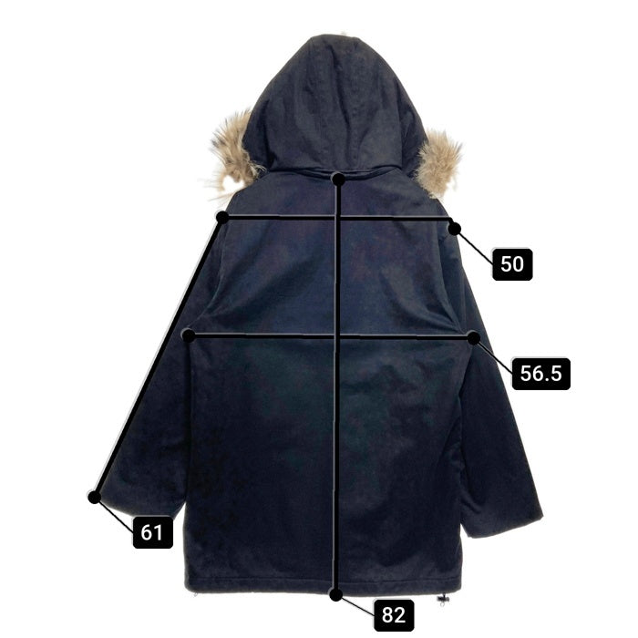 MONCLER モンクレール コットン ポリエステル ファー マウンテンパーカー ジャケット ブラック フランス製 青タグ ユナイテッドアローズ Size 2 瑞穂店