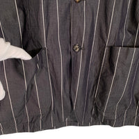 LARDINI ラルディーニ コットン ストライプ 2B テーラードジャケット 春夏 薄手 Size XXL 福生店