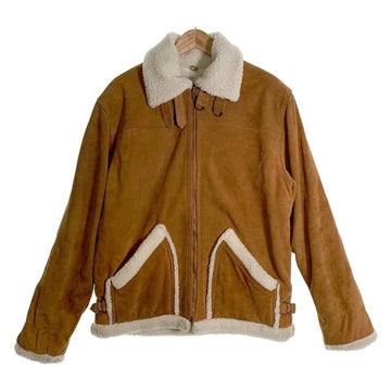 WESTERN by ON TIME スウェード B-3型 レザージャケット ブラウン 内ボア USA製 Size 42 福生店