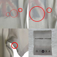 NUMBER(N)INE ナンバーナイン ユニオンジャック プリントTシャツ ビートルズ ホワイト レッド Size 2 福生店
