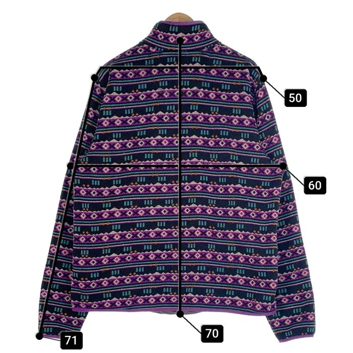 L.L.Bean エルエルビーン Sweater Fleece Pullover セーターフリースプルオーバー ジャケット ニット スナップ ブラック パープル Size XL-R 福生店