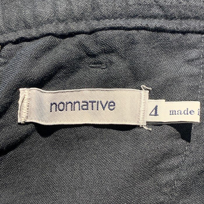 nonnative ノンネイティブ 22AW EASY PANTS COTTON FLANNEL イージーパンツ コットンフランネル ブラック NN-P4222 Size 4 福生店