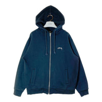 Stussy ステューシー 00's オールド BUILT FOR THE LONG HAUL スカルバイカー パーカー ネイビー sizeM 瑞穂店