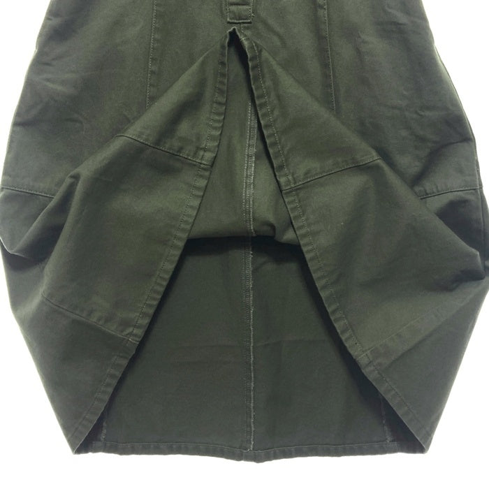 MOUSSY マウジー フロントボタンロングデニムワンピース カーキ Size1 瑞穂店