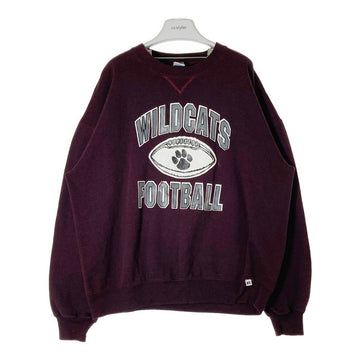 RUSSEL ATHLETIC ラッセルアスレッチック USA製 WILDCATS FOOTBALL スウェットトレーナー ボルドー sizeXXL 瑞穂店
