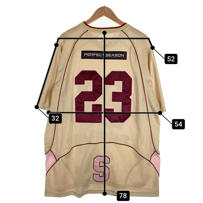 SUPREME シュプリーム 23SS Perfect Season Football Jersey パーフェクトシーズン フットボールジャージ メッシュ クリーム ピンク Size XXL 福生店