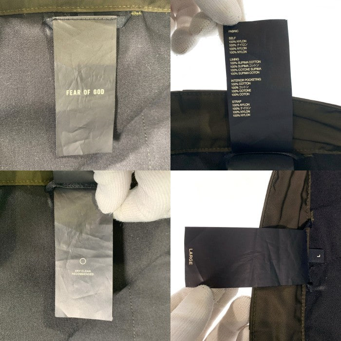 FEAR OF GOD フィアオブゴット SIXTH COLLECTION NYLON CARGO PANTS ナイロンカーゴパンツ オリーブ FG10-012 Size L 福生店