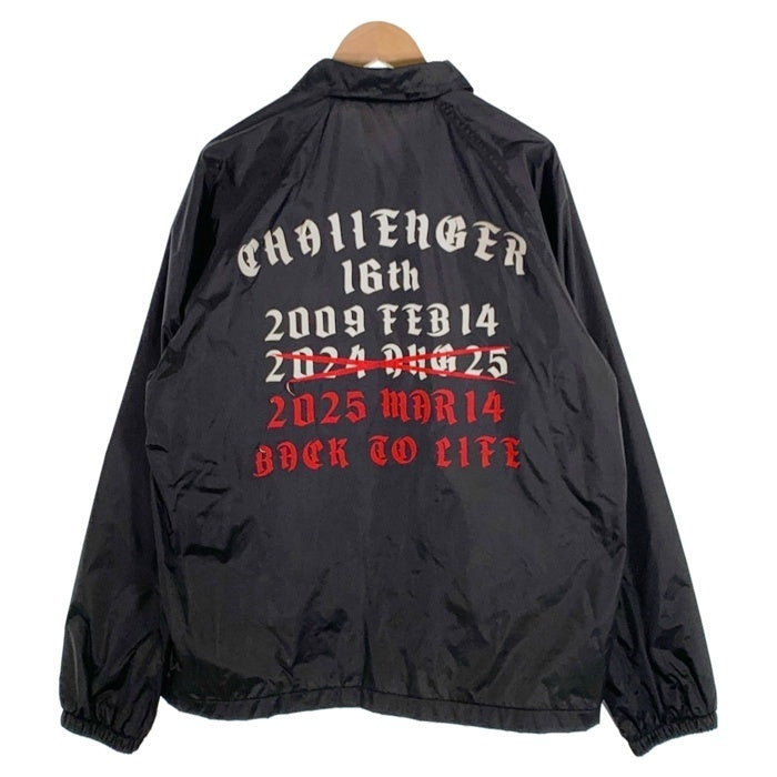CHALLENGER チャレンジャー BACK TO LIFE ナイロン コーチジャケット ブラック Size M 福生店