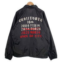 CHALLENGER チャレンジャー BACK TO LIFE ナイロン コーチジャケット ブラック Size M 福生店