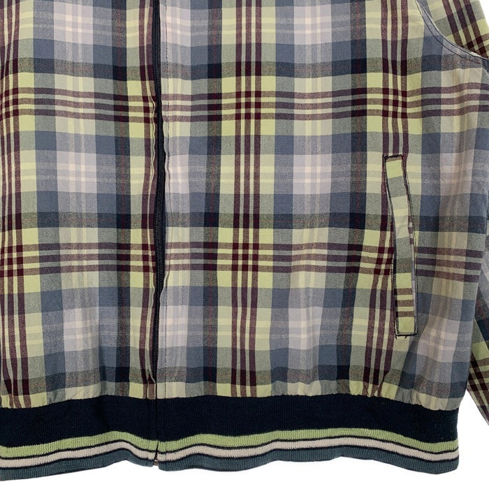 FUBU フブ チェック柄 ジップアップリブブルゾン ジャケット マルチ Size L 福生店