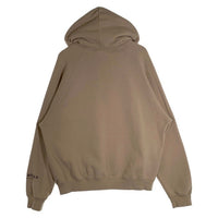 FOG ESSENTIALS エッセンシャルズ フロントラバーロゴプリント プルオーバースウェットパーカー ベージュ Size M 福生店