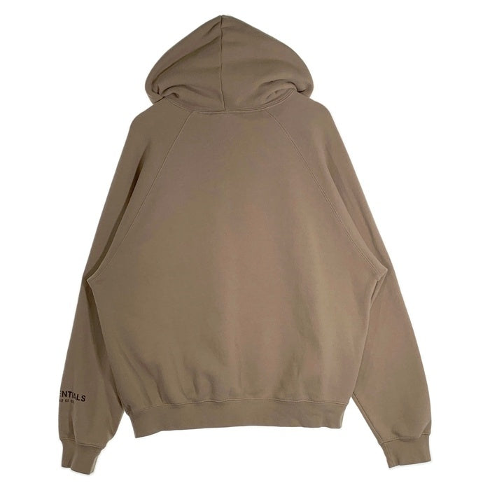 FOG ESSENTIALS エッセンシャルズ フロントラバーロゴプリント プルオーバースウェットパーカー ベージュ Size M 福生店