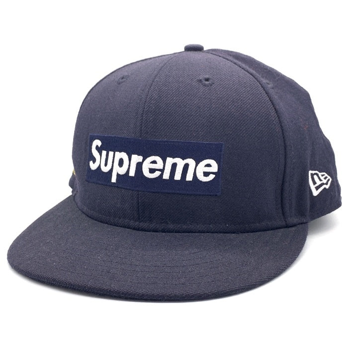 SUPREME シュプリーム 12SS New Era ニューエラ National Champion ボックスロゴ ベースボールキャップ ネイビー ウール Size 7 3/8 (58.7cm) 福生店