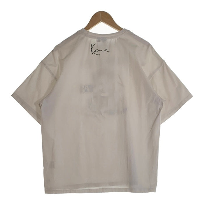Karl Kani カールカナイ ビッグシルエットベイビー プリント刺繡 Tシャツ ホワイト SIze M 福生店