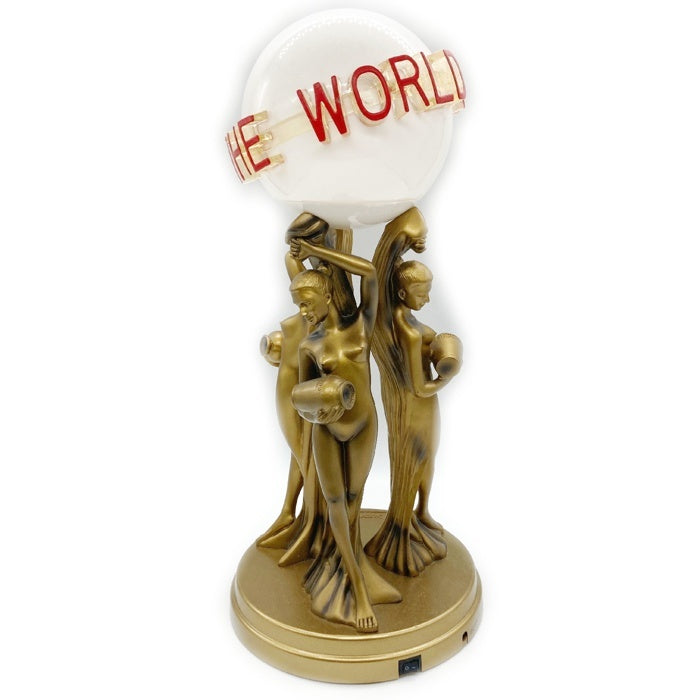 SUPREME シュプリーム 17AW Scarface The World Is Yours Lamp スカーフェイス テーブルランプ 照明 ホワイト×ゴールド 瑞穂店